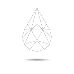 Geometric Drop Of Water