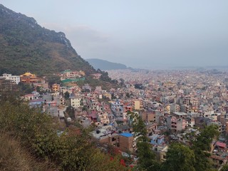 Fototapeta premium aerial view of the city