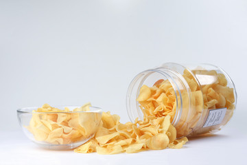 Arrowhead root arrowroot chips traditional for Chinese new year