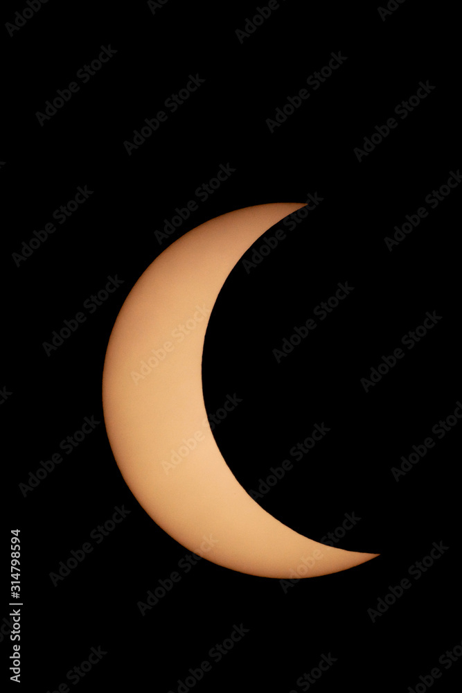 Canvas Prints vertical image of solar eclipse