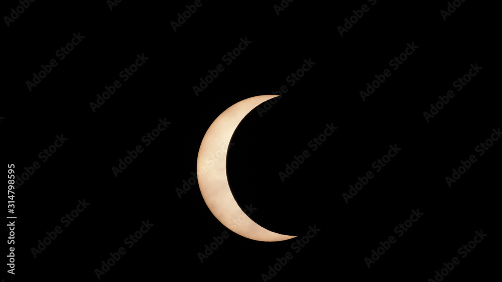 Canvas Prints part of annular solar eclipse