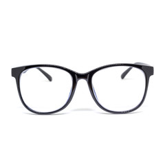 Close up black eye glasses isolated on white background,Nerd glasses isolated on white