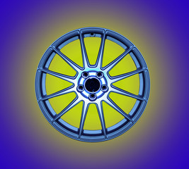 Car Alloy Isolated legs white background cliping part