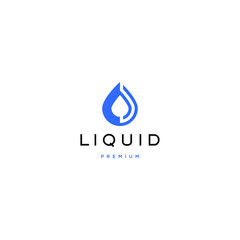 Vector logo design icon. Fresh droplet. Modern simple style