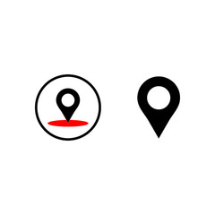 Location vector icon illustration sign