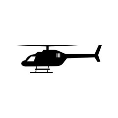 helicopter vector icon illustration sign