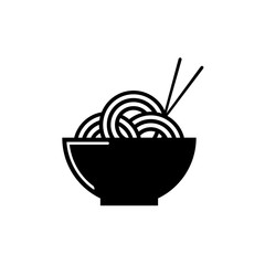 Noodles or ramen icon vector.