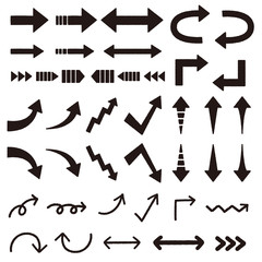 矢印アイコンモノクロ