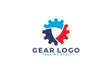 gear logo icon vector isolated