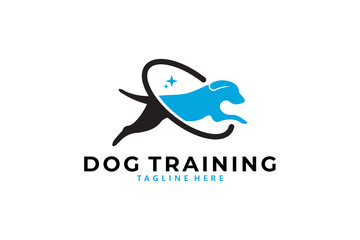 dog training logo icon vector isolated