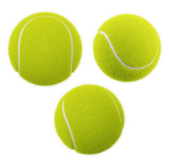 Set of tennis balls