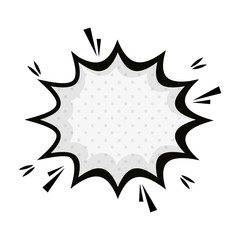 explosion pop art style icon vector illustration design