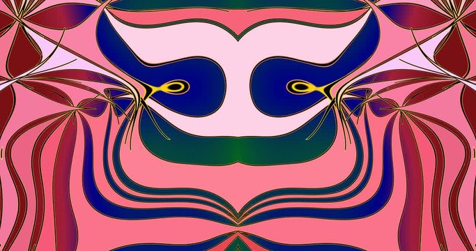 Color image overflows create motion on screen