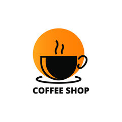 coffee shop cafe beans hot drink design template-vector illustration