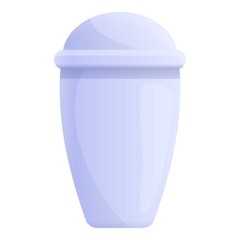 Plastic glassware icon. Cartoon of plastic glassware vector icon for web design isolated on white background