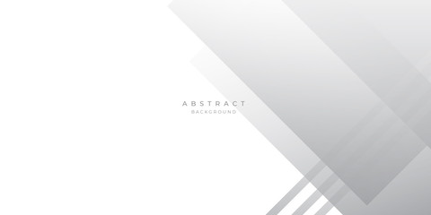 Simple White Grey Silver Box Rectangle Abstract Background Vector Presentation Design