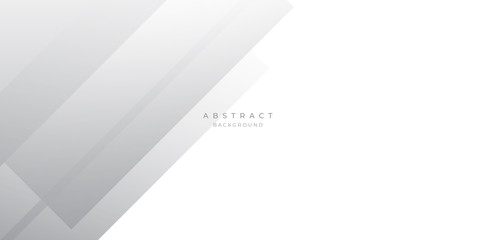 Simple White Grey Silver Box Rectangle Abstract Background Vector Presentation Design