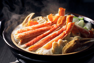 カニ鍋　Japanese style crab hot pot