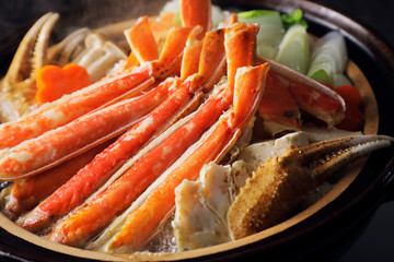カニ鍋　Japanese style crab hot pot
