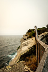 View of The Gap ocean cliff at the Watsons Bay of Sydney