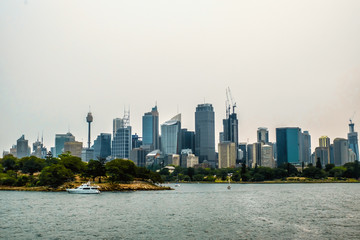 Obraz premium Cityscape panoramic shot in Sydney, Australia