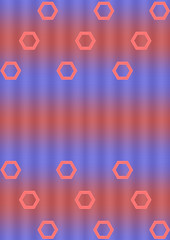 Abstract, simple background with hexagons