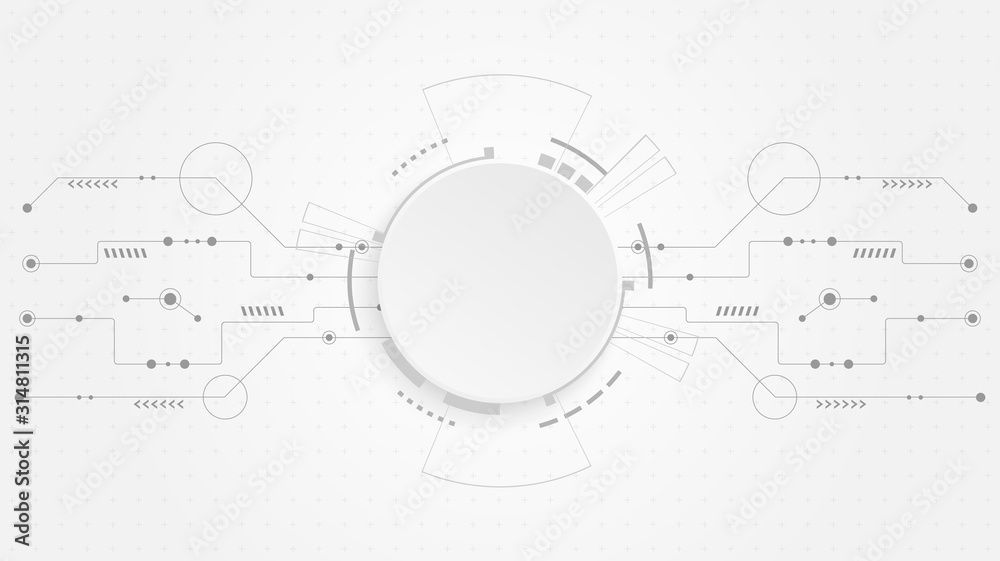 Aufkleber abstract digital technology cycle background.business growth transformation successful financial.
