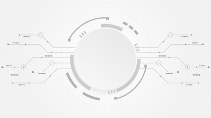 Obraz premium Abstract Digital Technology Cycle background.Business growth transformation Successful financial.