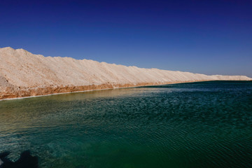 Siwa Oasis, Egypt The Siwa salt lakes which are used ot produce salt for export.