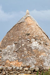 Fototapeta na wymiar traditional old trulli houses in Apulia Italy