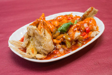 Fried Fish with sour flavouring