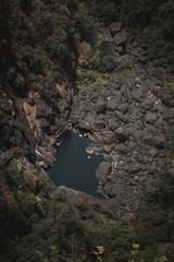 The view into the valley at Ellenborough Falls Lookout, New South Wales.