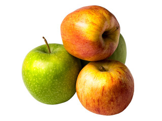 Isolated fresh apple on a white background