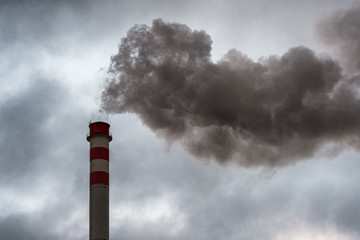 Smoke from chimney