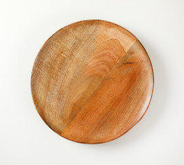 Round wooden serving platter