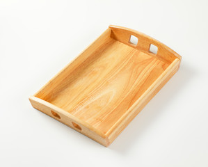 Wooden serving tray