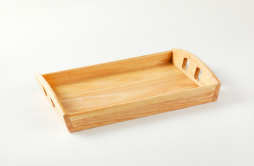 Wooden serving tray