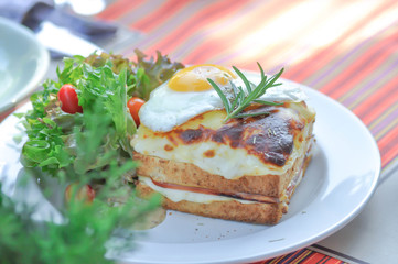 toast or cheese and egg sandwich