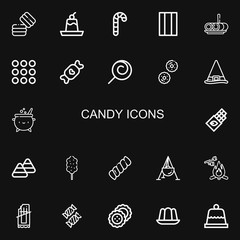 Editable 22 candy icons for web and mobile
