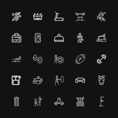 Editable 25 running icons for web and mobile