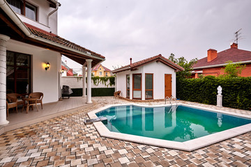 house with pool