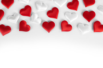 Valentines day hearts frame