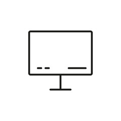 Monitor icon. Design template vector