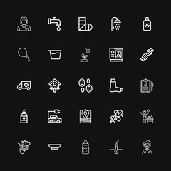 Editable 25 care icons for web and mobile