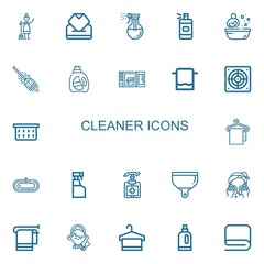 Editable 22 cleaner icons for web and mobile