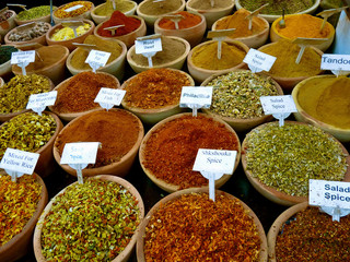 Colourful Spice Market in Israelin Israel