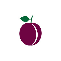 Plum logo vector icon design