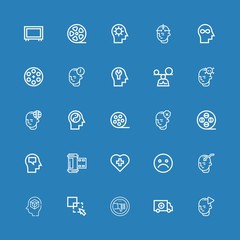 Editable 25 negative icons for web and mobile
