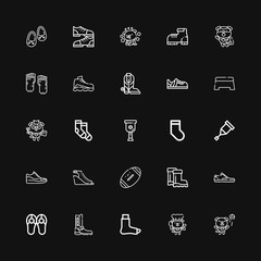 Editable 25 foot icons for web and mobile