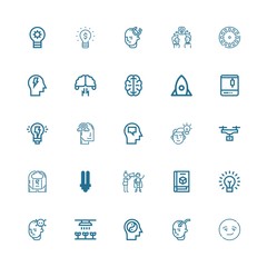 Editable 25 innovation icons for web and mobile